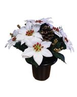 Crem Pot Poinsettia