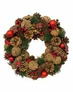 Tartan Star, Berry & Cone Wreath