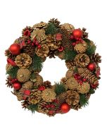 Tartan Star, Berry & Cone Wreath