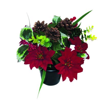 Crem Pot Poinsettia