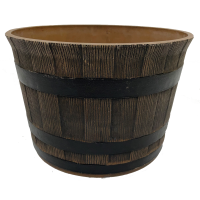 Combridge Dark Wood Round Planter