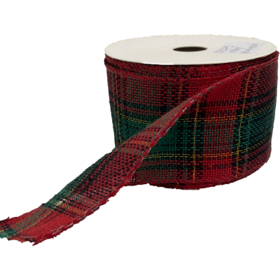 Tartan Fabric Ribbon