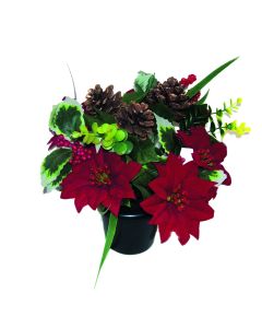 Crem Pot Poinsettia