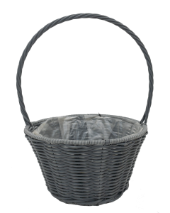 Longcroft Round Basket With Over Handle
