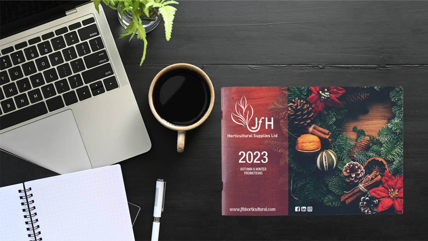 JFH Autumn brochure on a desk